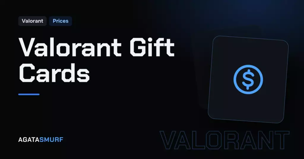 How to buy and use a Valorant gift card: AgataSmurf article cover