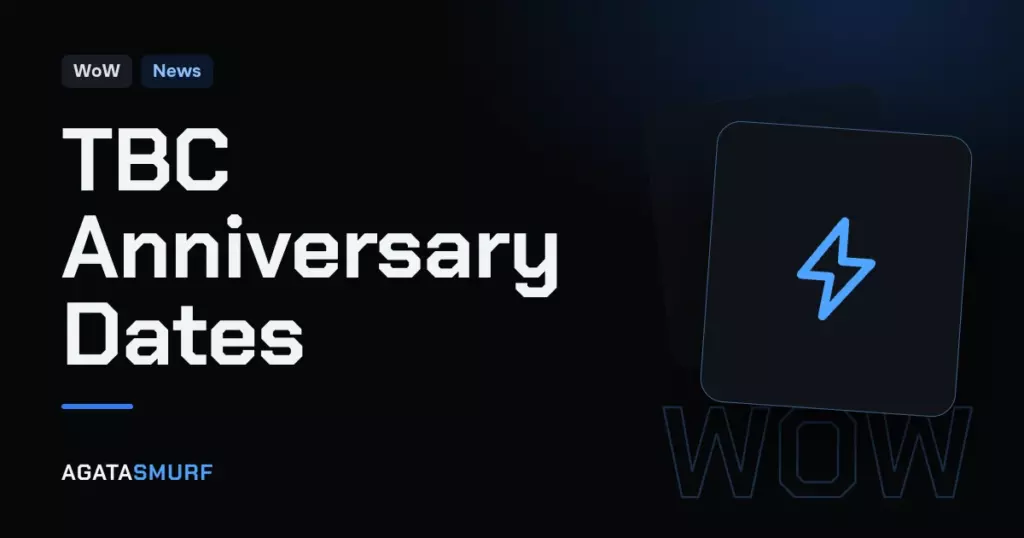 TBC anniversary release date: AgataSmurf article cover