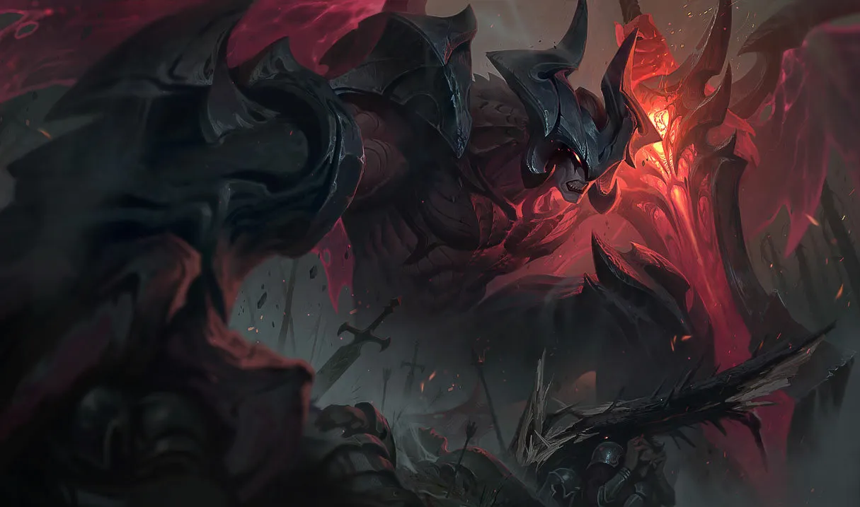 Aatrox counters: Aatrox, the Darkin Blade, splash art