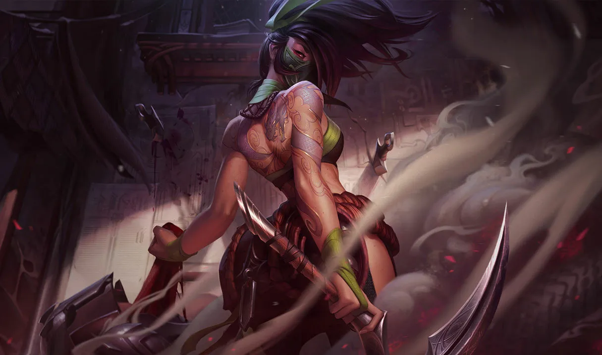 Akali counters: Akali, the Rogue Assassin, splash art