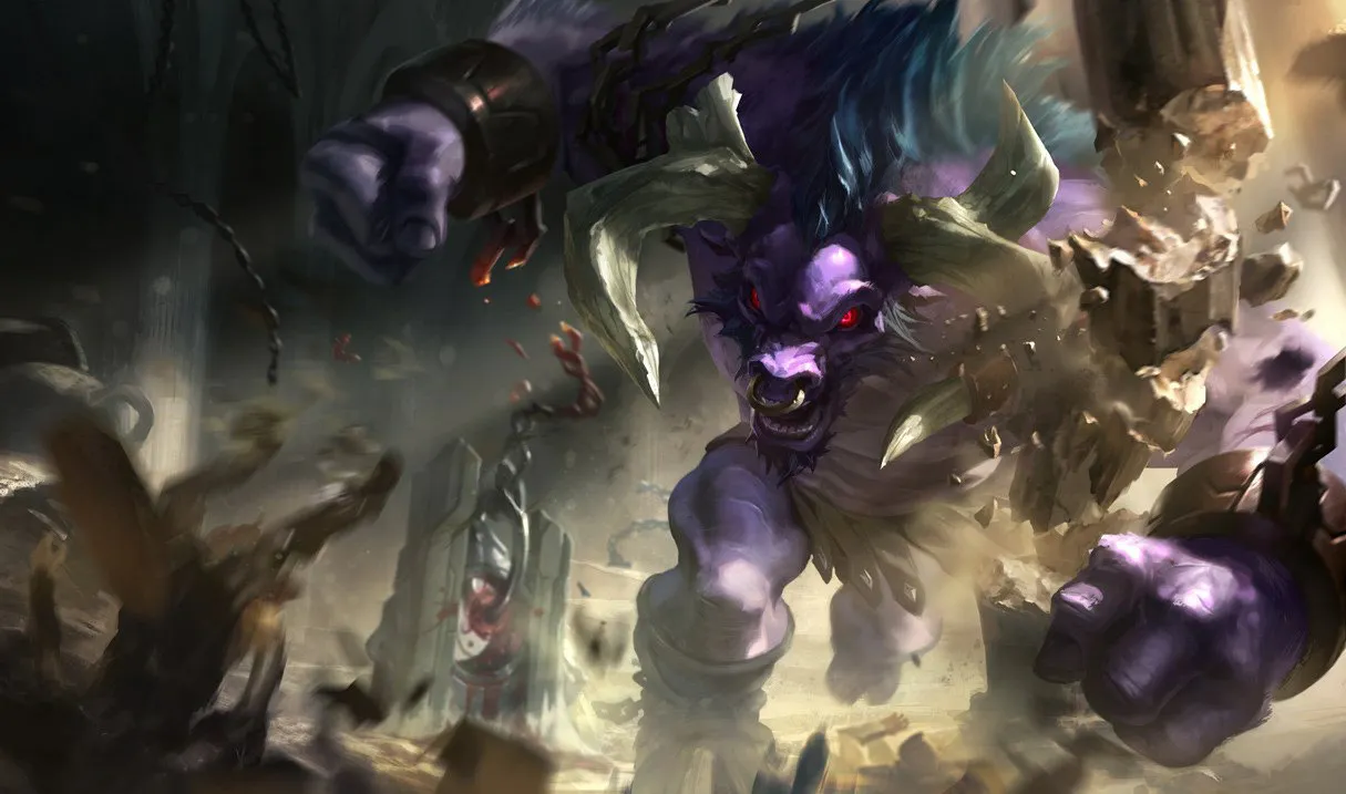 Alistar ARAM build: Alistar, the Minotaur, splash art