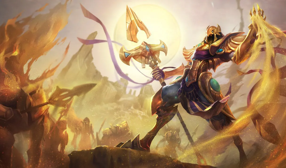 Azir ARAM build: Azir, the Emperor of the Sands, splash art