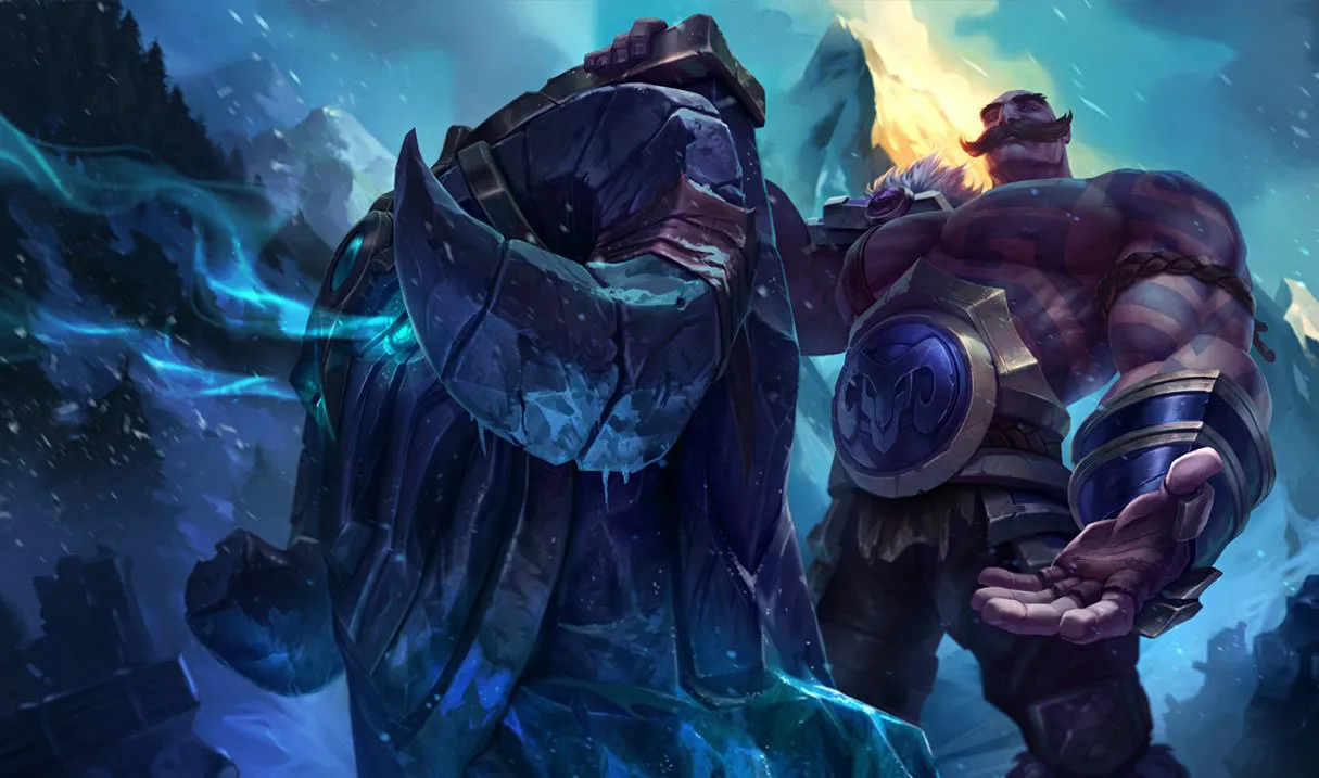 Braum counters: Braum, the Heart of the Freljord, splash art