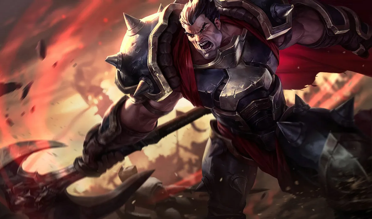 Darius counters: Darius, the Hand of Noxus, splash art