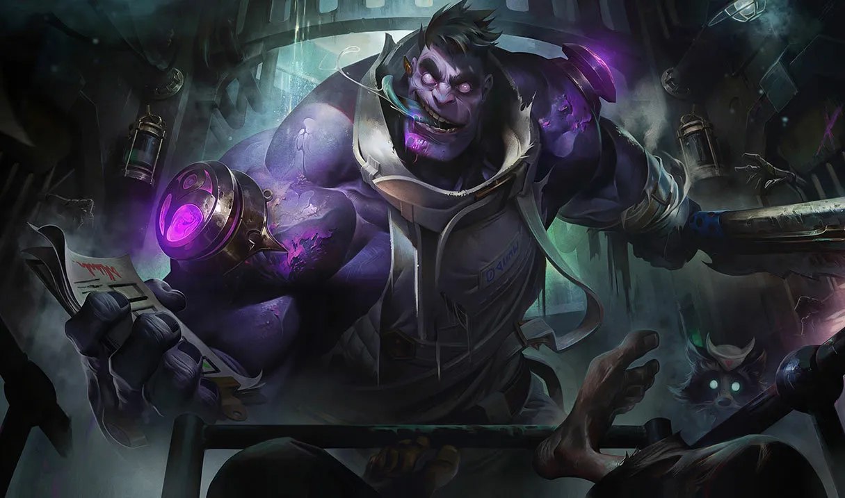 Dr. Mundo counters: Dr. Mundo, the Madman of Zaun, splash art