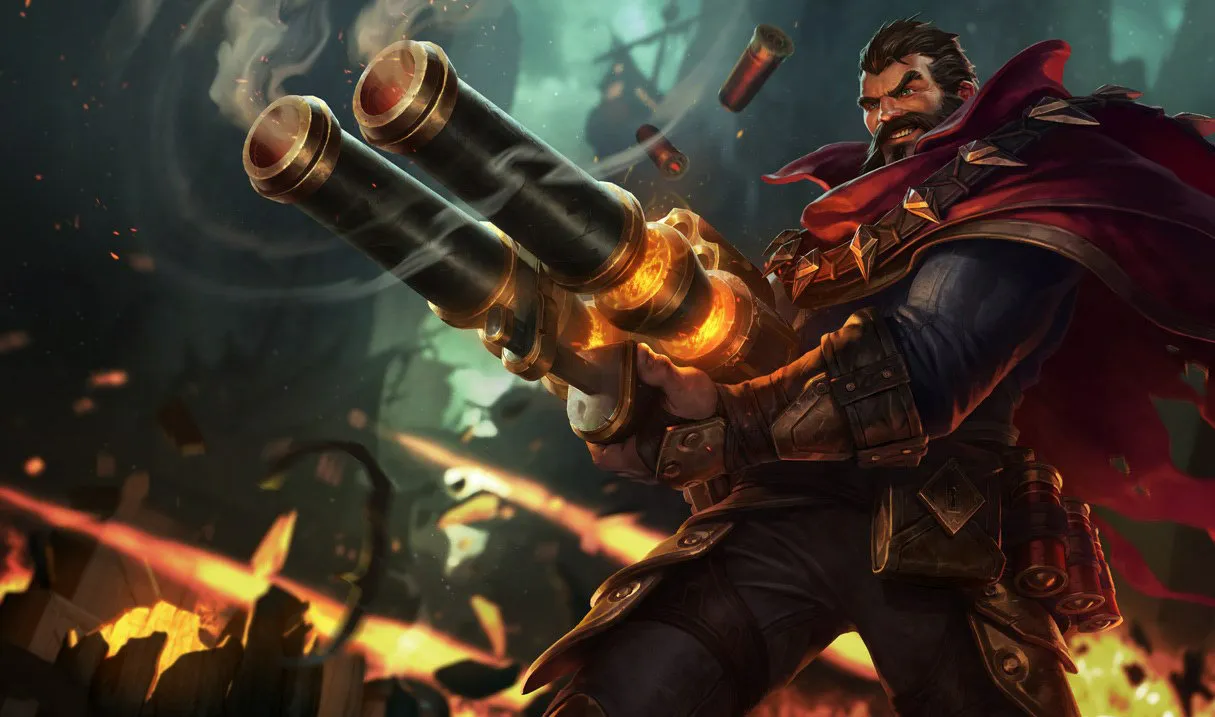 Graves counters: Graves, the Outlaw, splash art