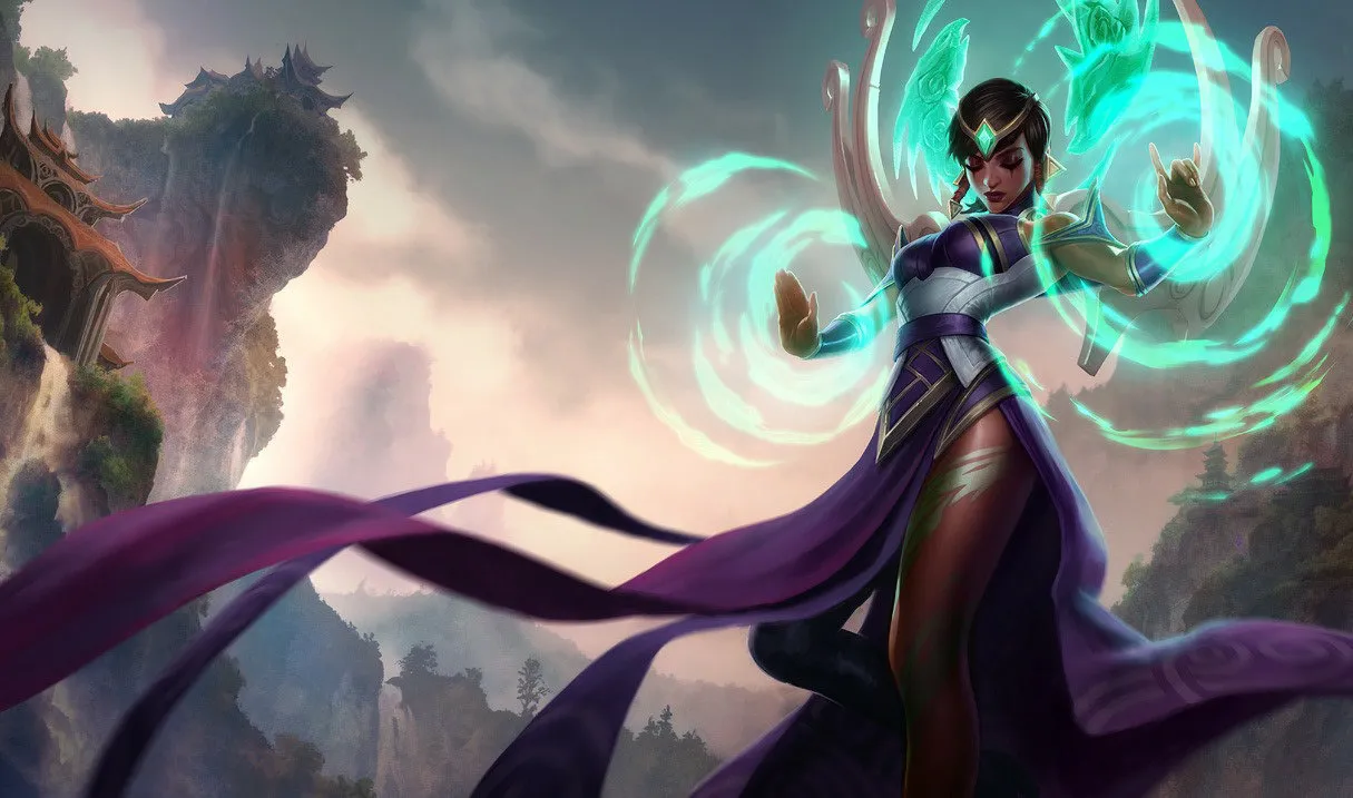 Karma ARAM build: Karma, the Enlightened One, splash art