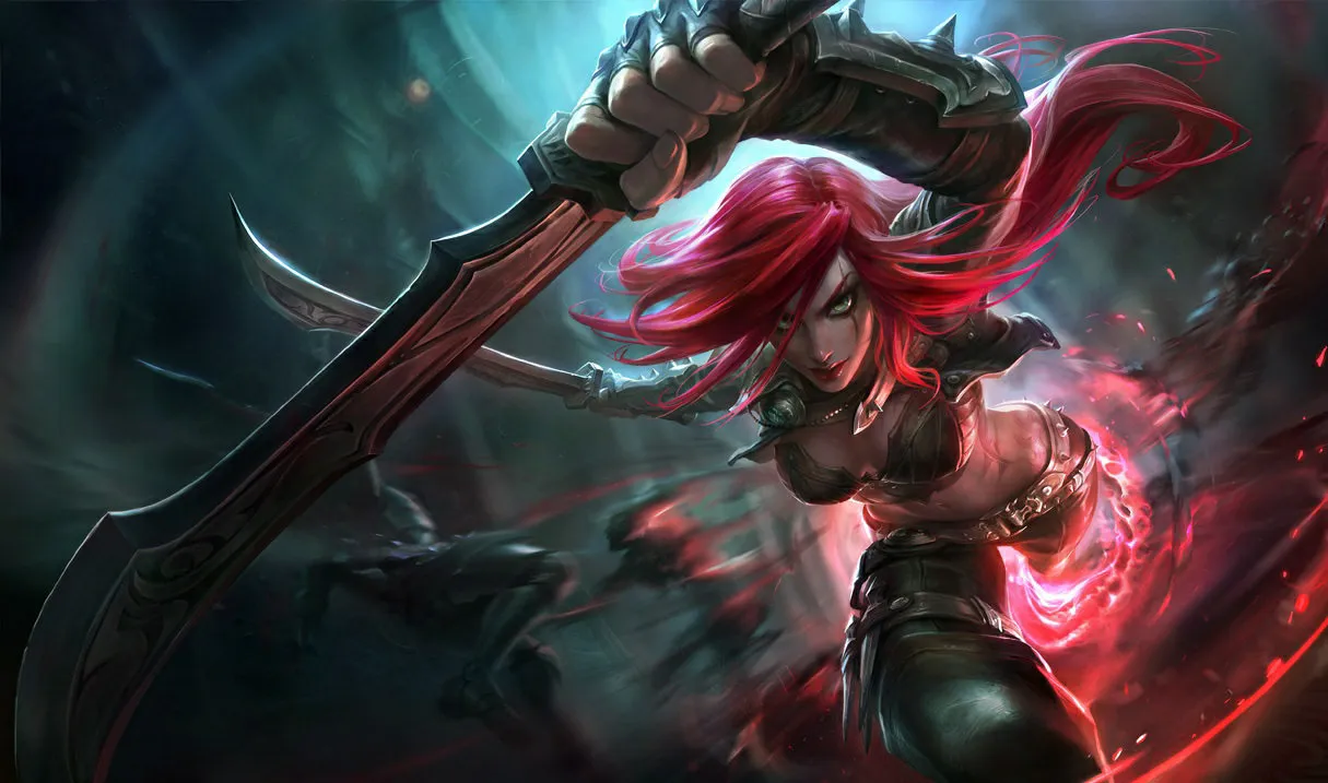 Katarina counters: Katarina, the Sinister Blade, splash art