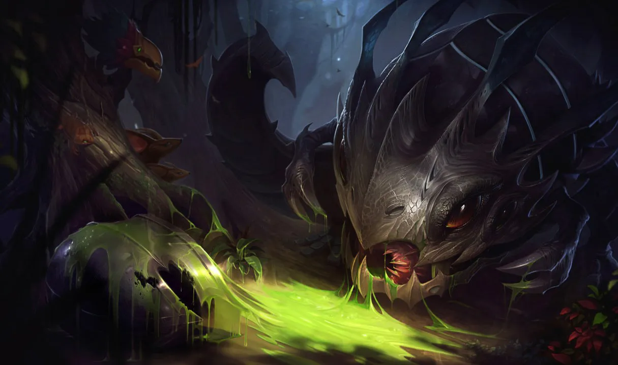 Kog'Maw counters: Kog'Maw, the Mouth of the Abyss, splash art