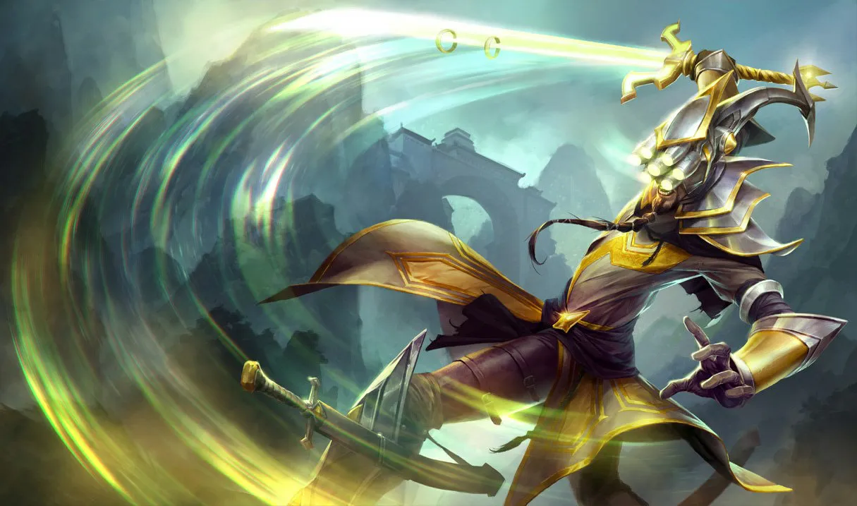 Master Yi counters: Master Yi, the Wuju Bladesman, splash art