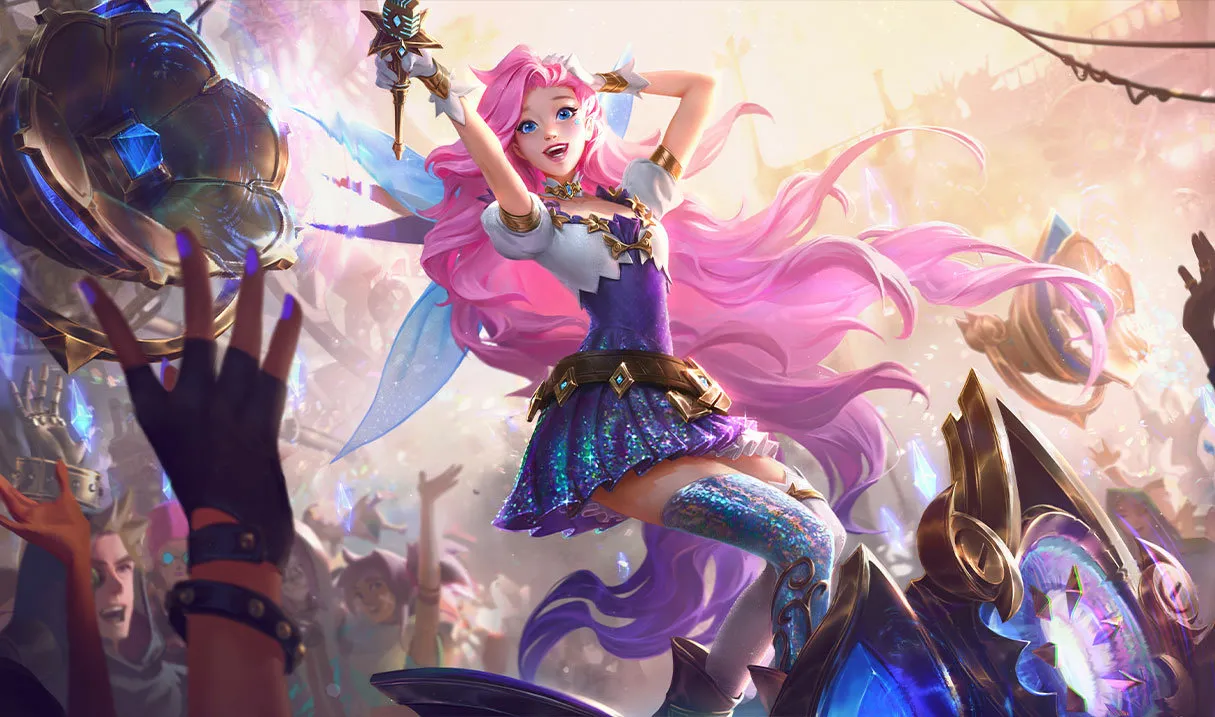 Seraphine counters: Seraphine, the Starry-Eyed Songstress, splash art