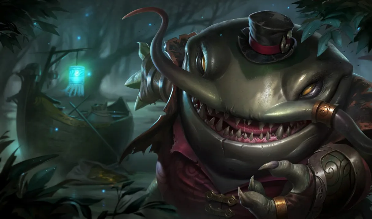 Tahm Kench ARAM build: Tahm Kench, The River King, splash art