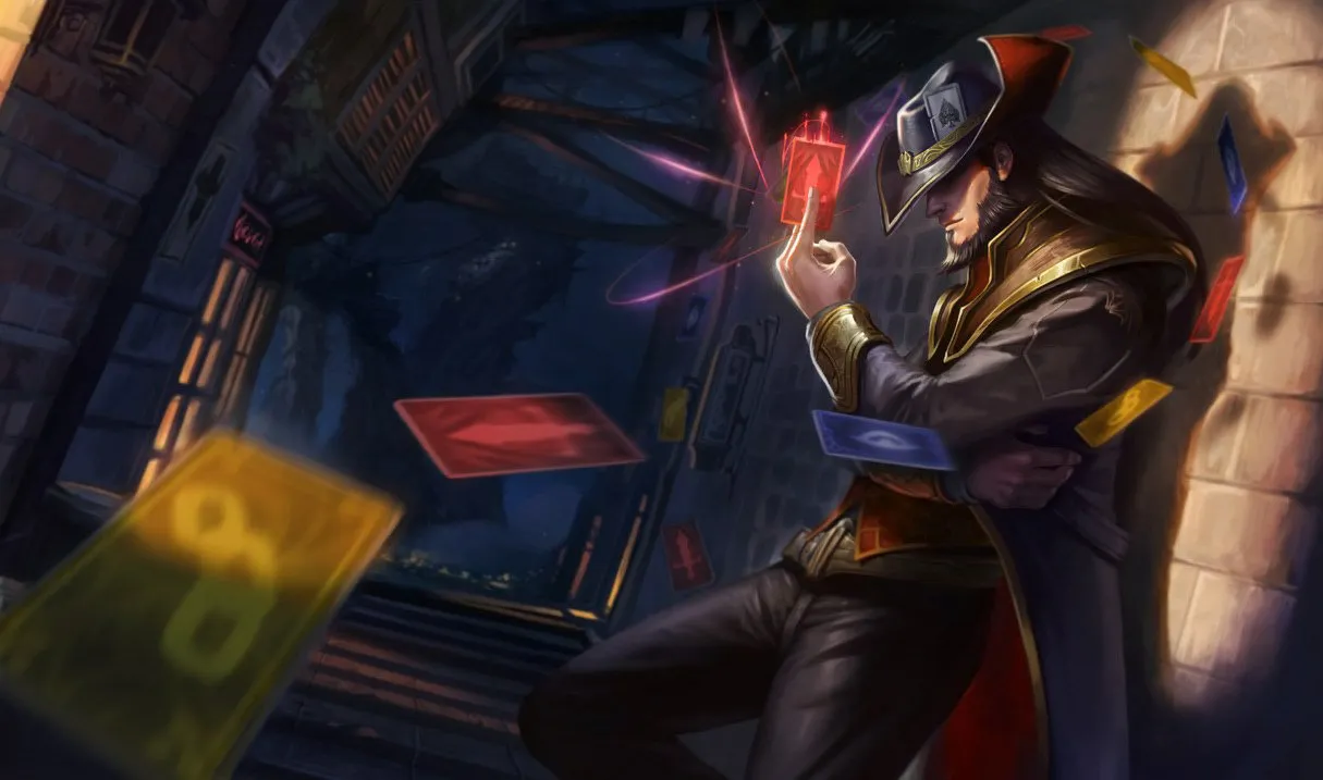 Twisted Fate ARAM build: Twisted Fate, the Card Master, splash art