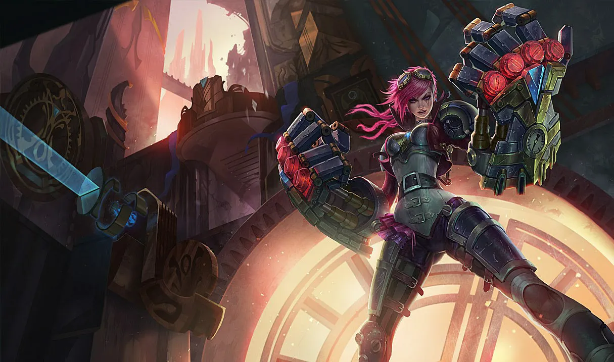 Vi counters: Vi, the Piltover Enforcer, splash art