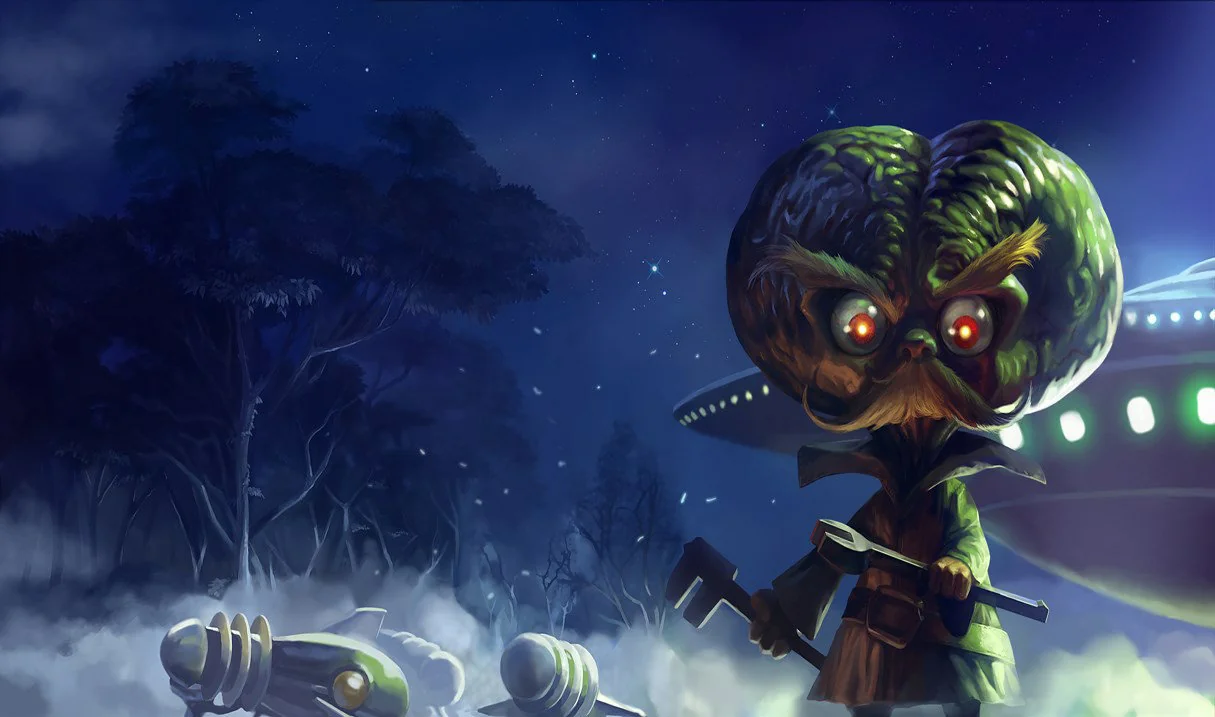 Alien Invader Heimerdinger splash art