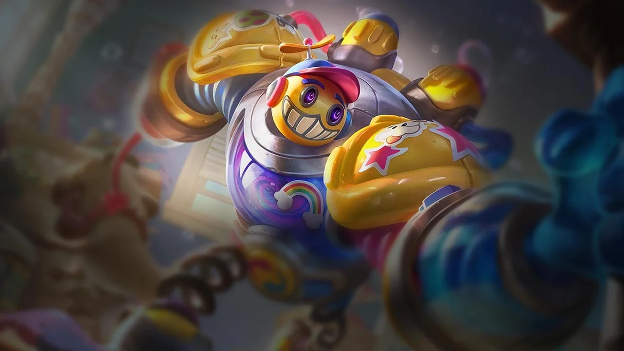 Bubble Bash Blitzcrank Centered Splash
