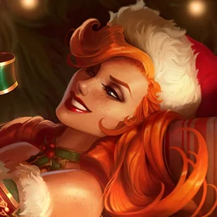 Candy Cane Miss Fortune Tile
