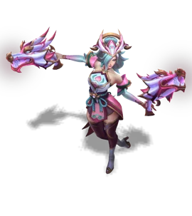 Porcelain Miss Fortune (Rose Quartz)