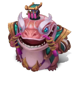 Coin Emperor Tahm Kench (Rose Quartz)