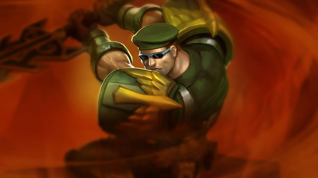 Commando Garen Centered Splash