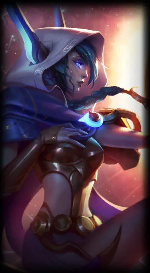 Cosmic Dusk Xayah Loading Screen