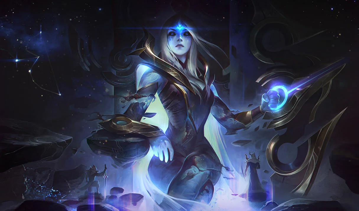 Cosmic Queen Ashe splash art