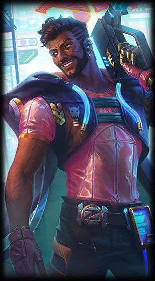 Cyber Pop Akshan Loading Screen