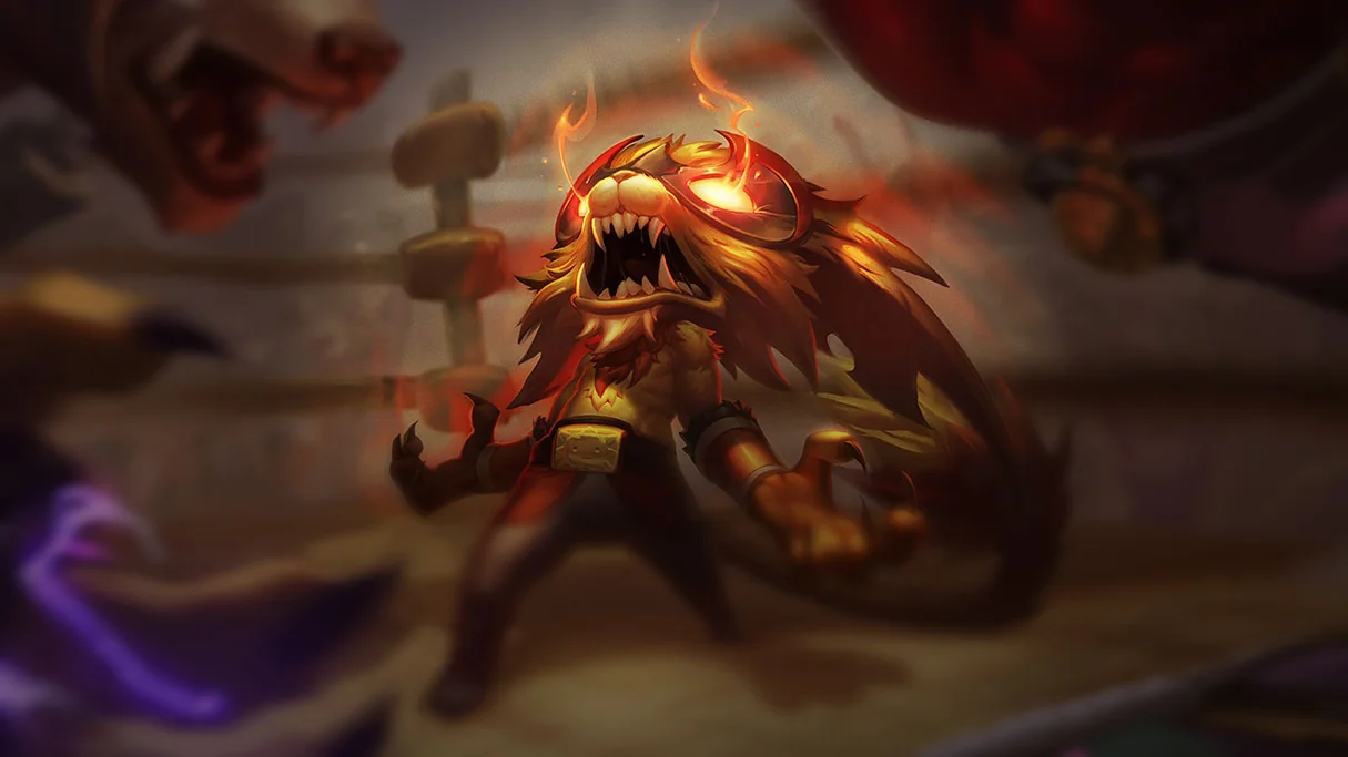 El León Gnar Centered Splash