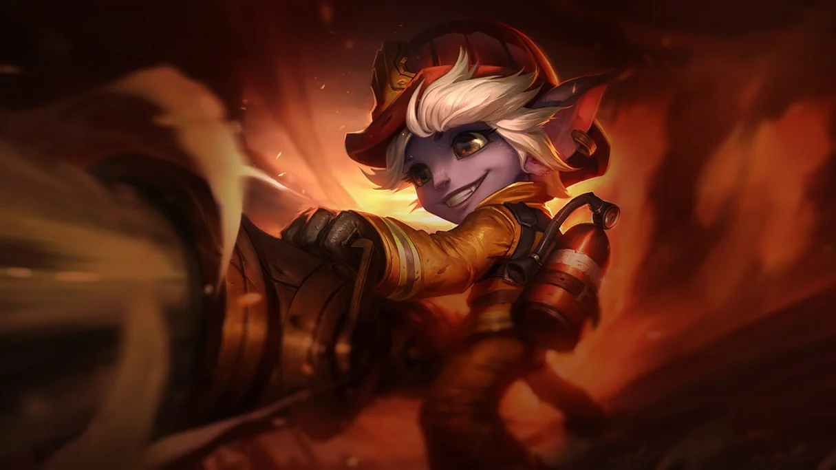 Firefighter Tristana Centered Splash