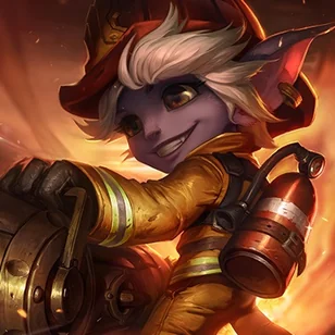 Firefighter Tristana Tile