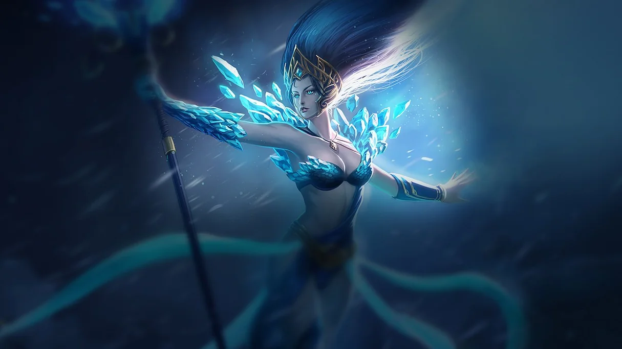 Frost Queen Janna Centered Splash