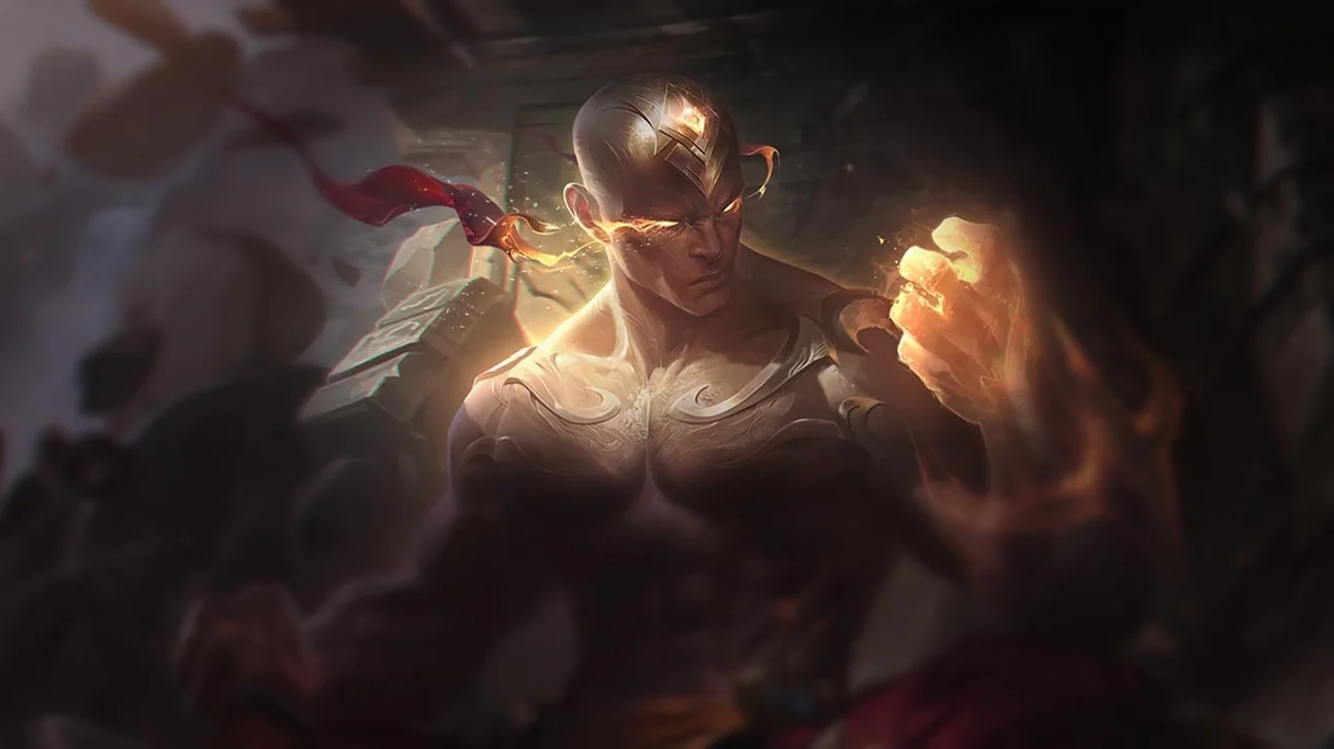 God Fist Lee Sin Centered Splash