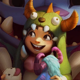Grungy Nunu & Willump Tile