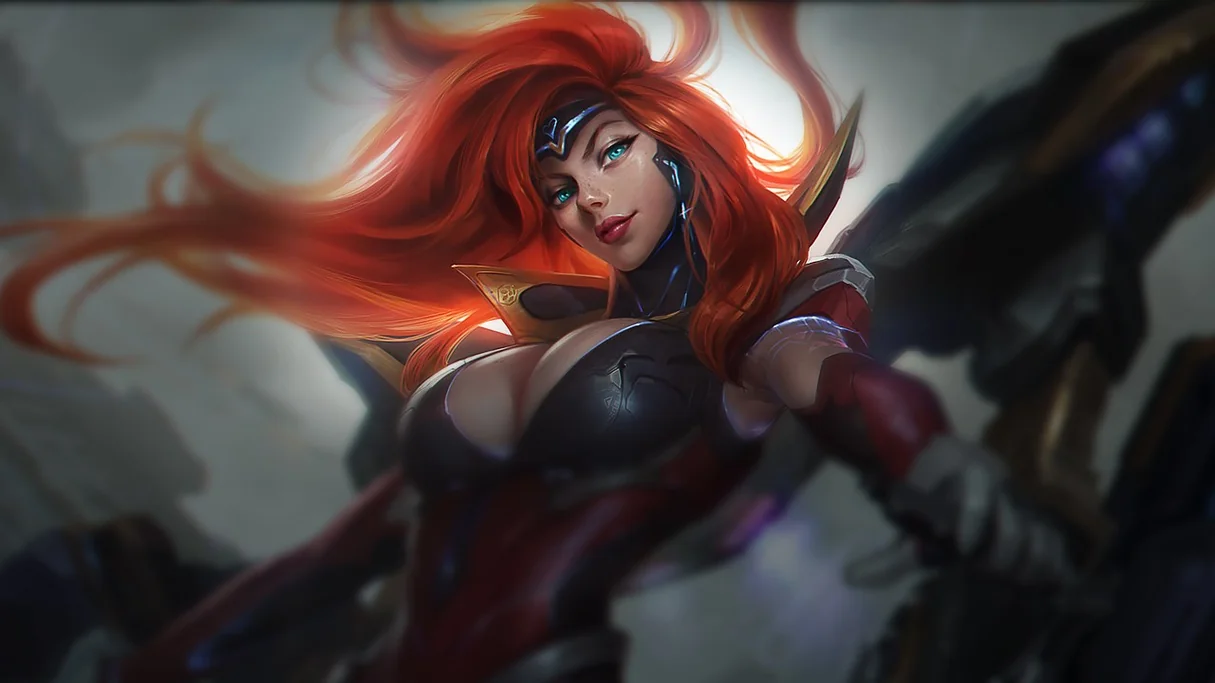 Gun Goddess Miss Fortune Centered Splash