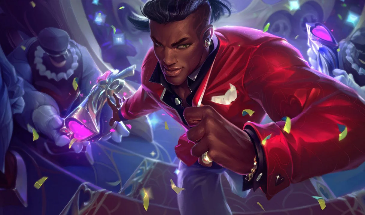 Heartseeker Lucian splash art
