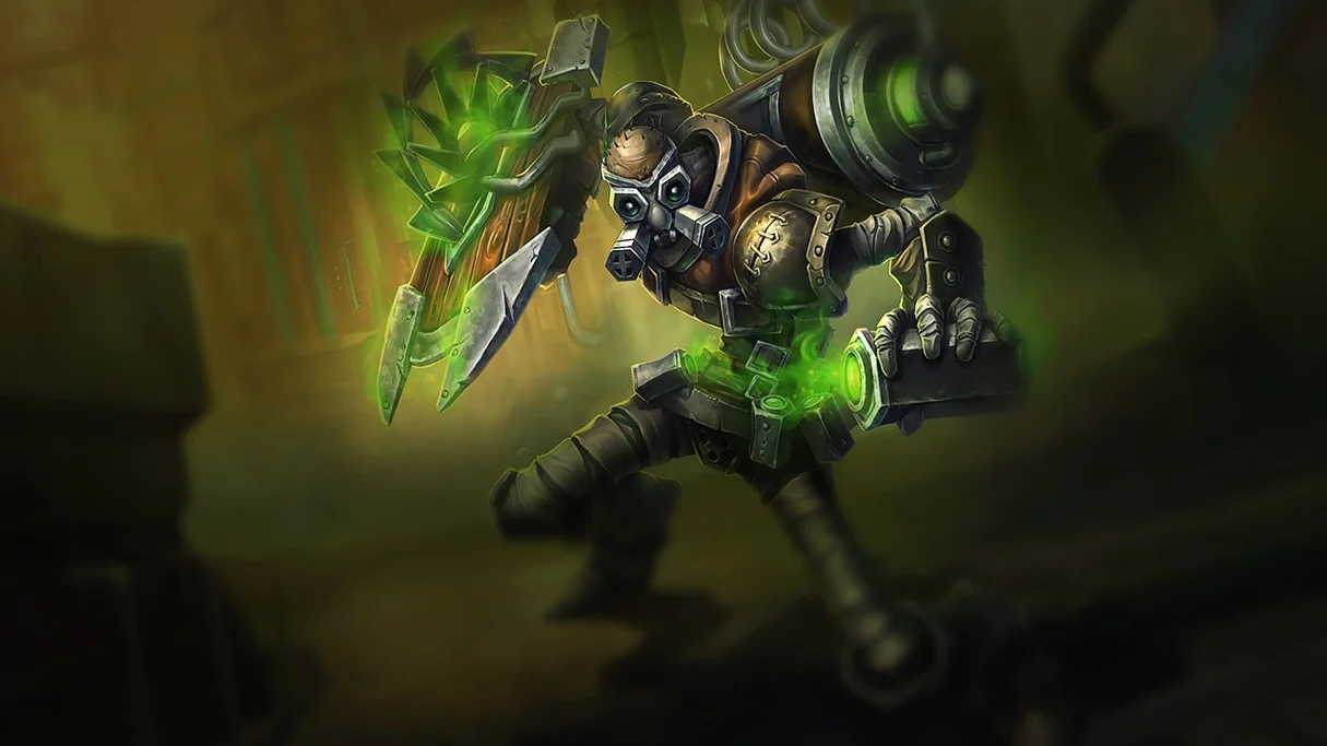 Hextech Singed Centered Splash