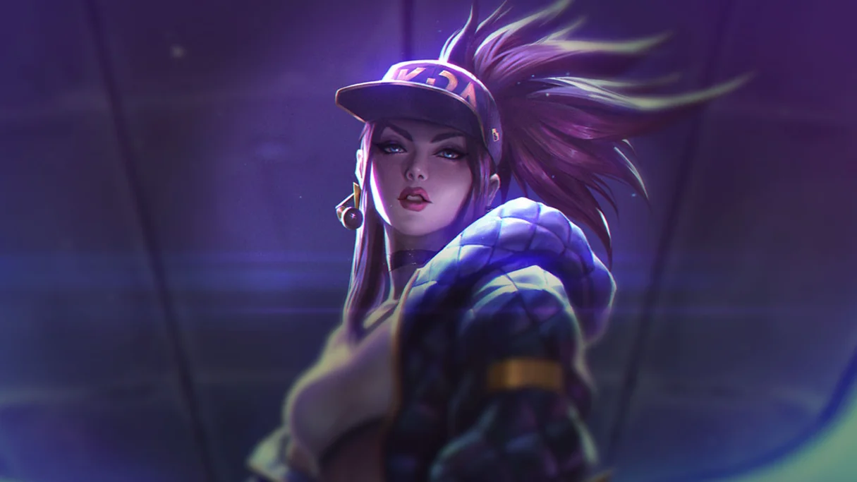 K/DA Akali Centered Splash