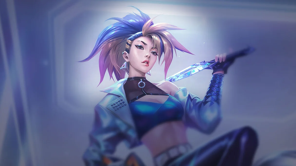 K/DA ALL OUT Akali Centered Splash