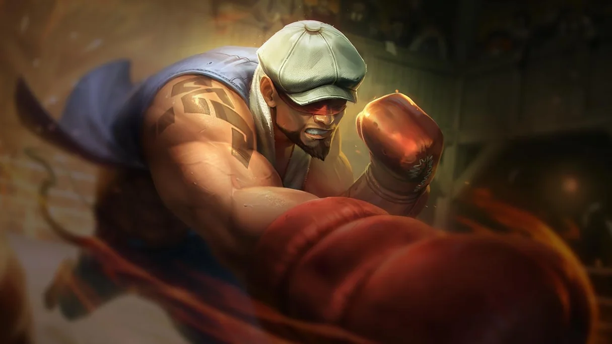 Knockout Lee Sin Centered Splash
