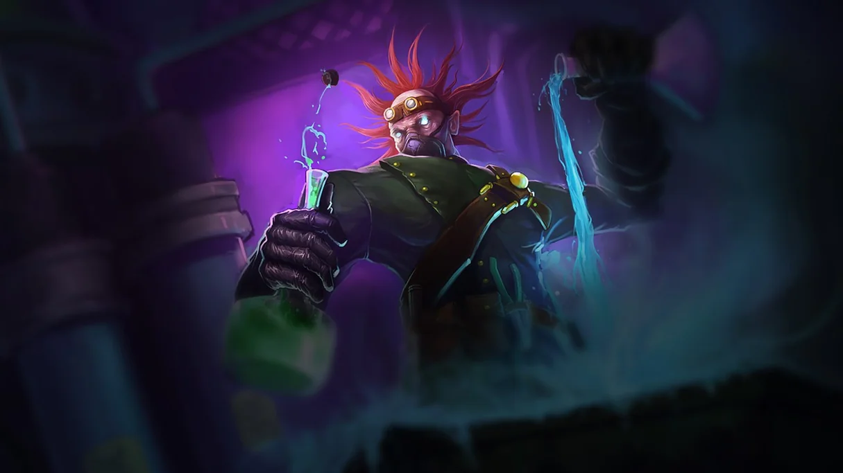 Mad Scientist Singed Centered Splash