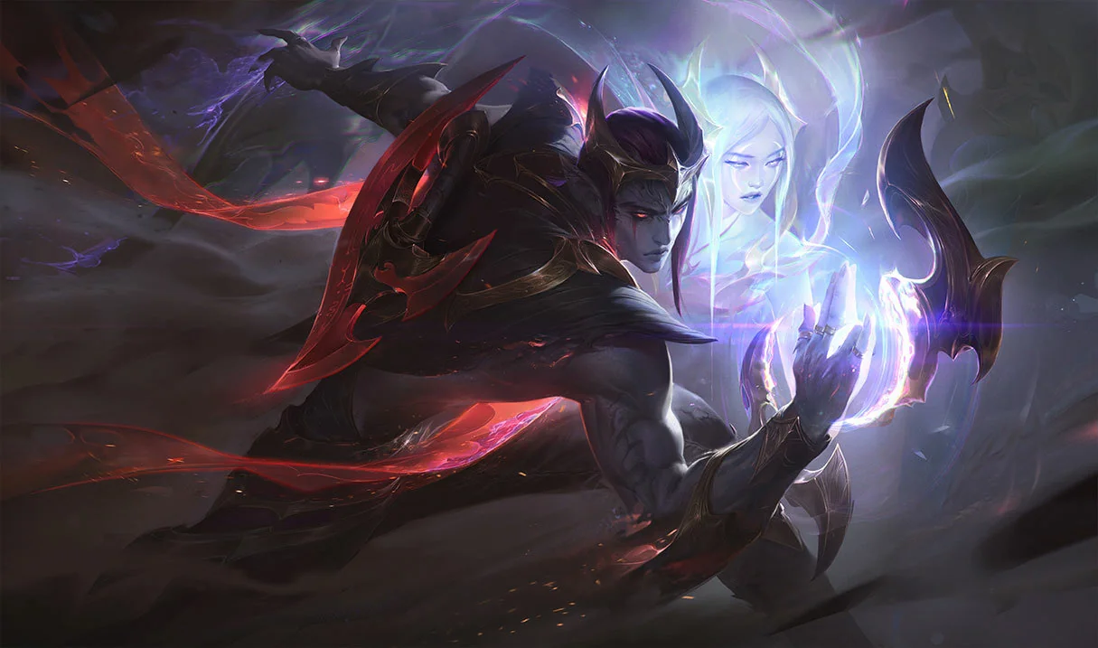 Nightbringer Aphelios splash art