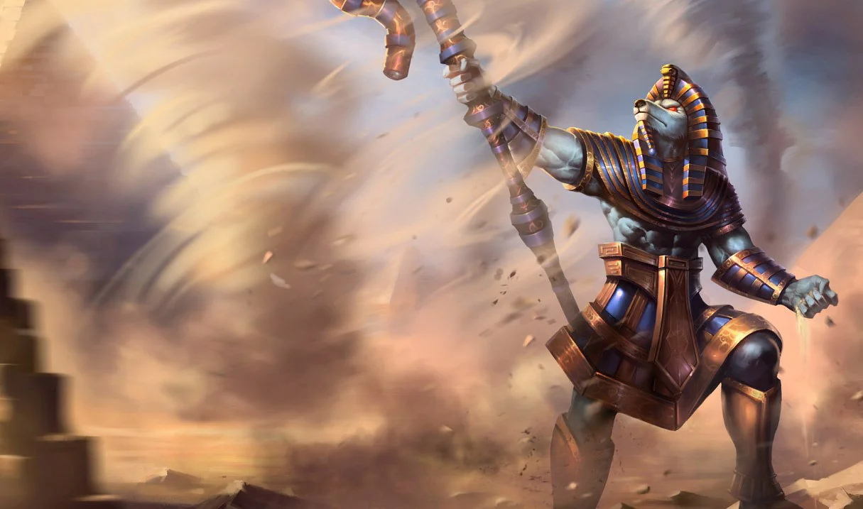 Pharaoh Nasus splash art
