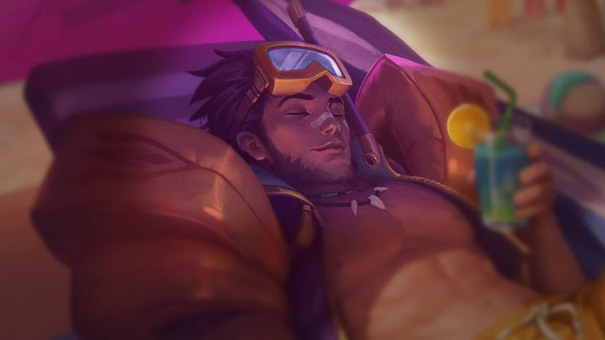 Pool Party Jarvan IV Centered Splash
