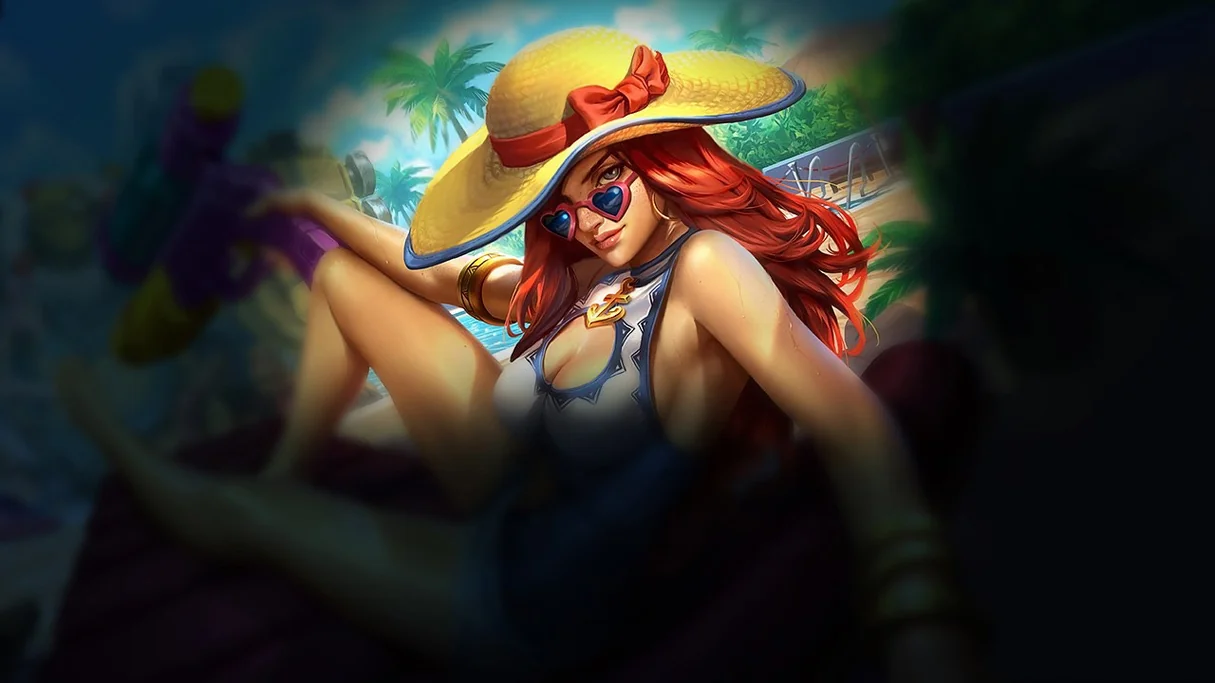 Pool Party Miss Fortune Centered Splash