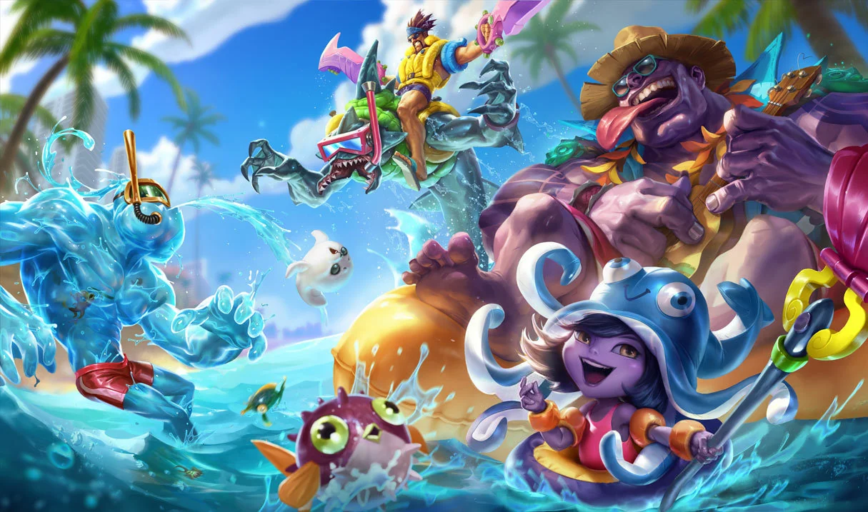 Pool Party Mundo splash art