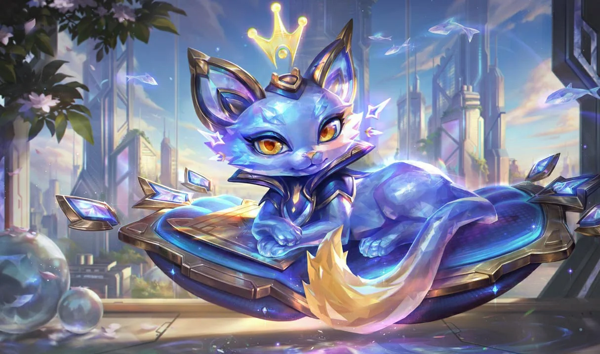 Prestige Cyber Cat Yuumi splash art