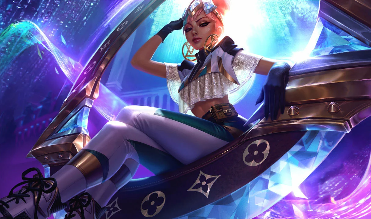 Prestige True Damage Qiyana (2022) splash art