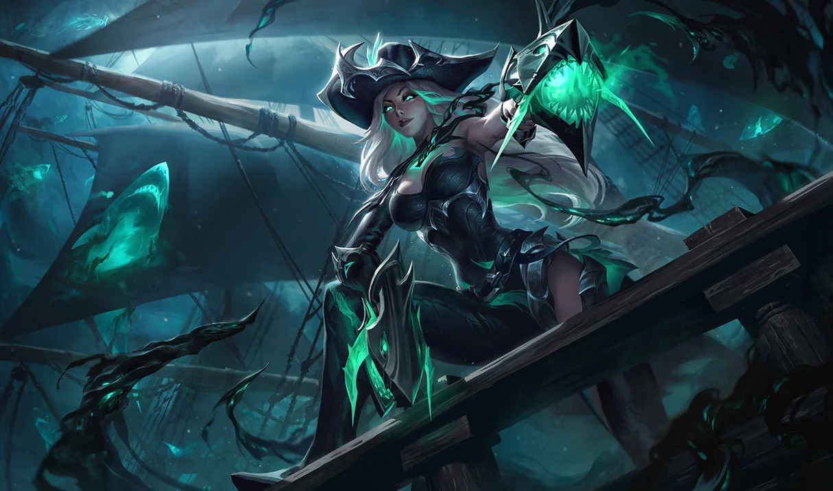 Ruined Miss Fortune splash art