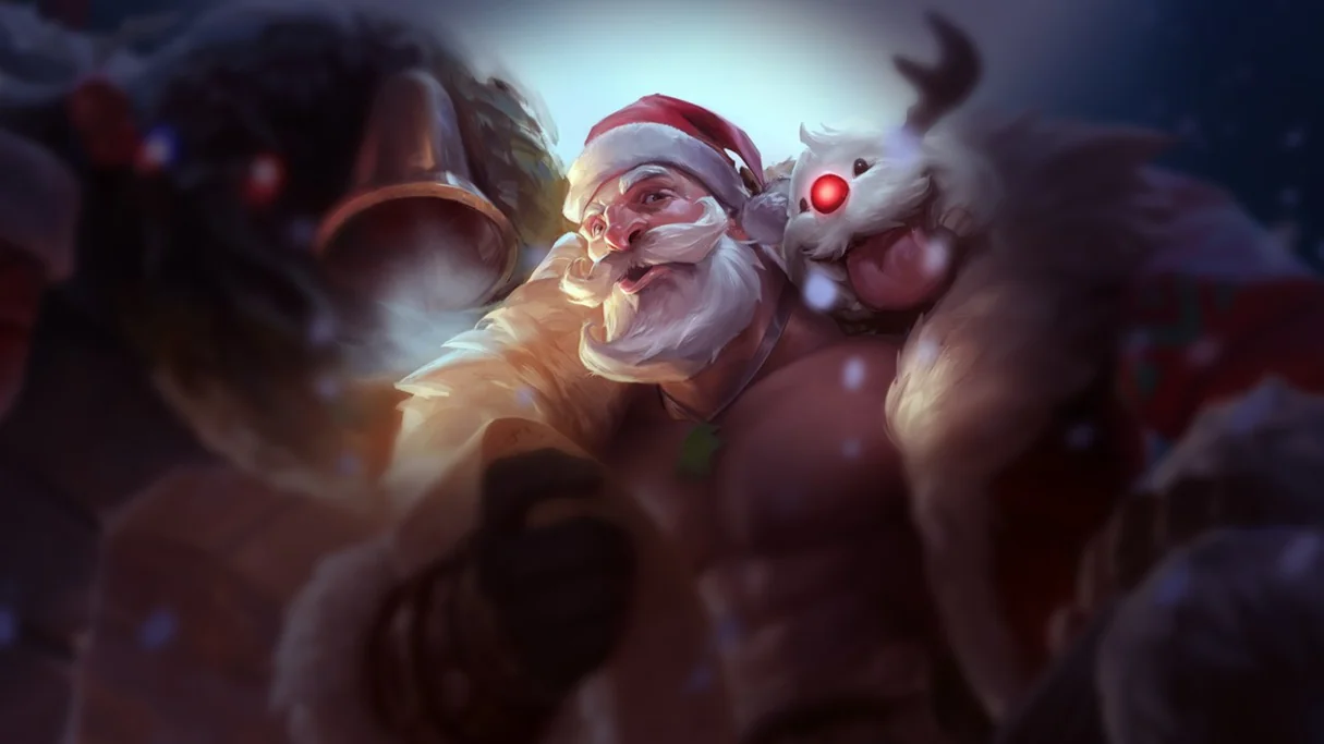 Santa Braum Centered Splash