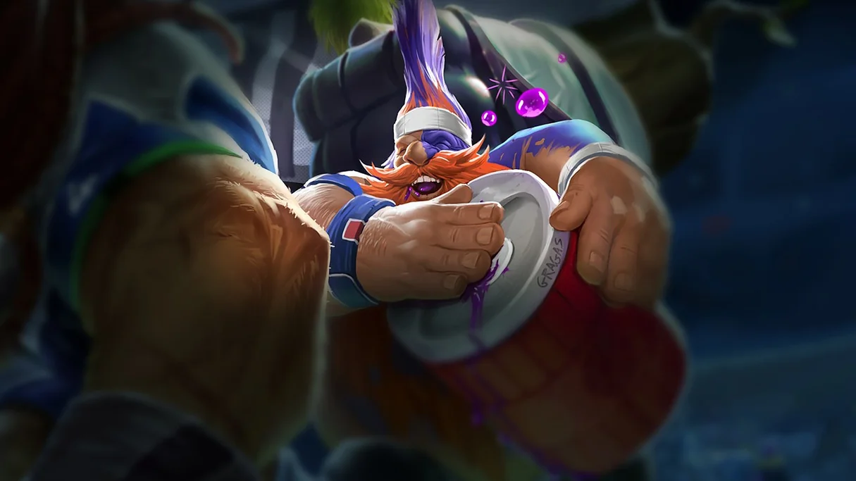 Superfan Gragas Centered Splash